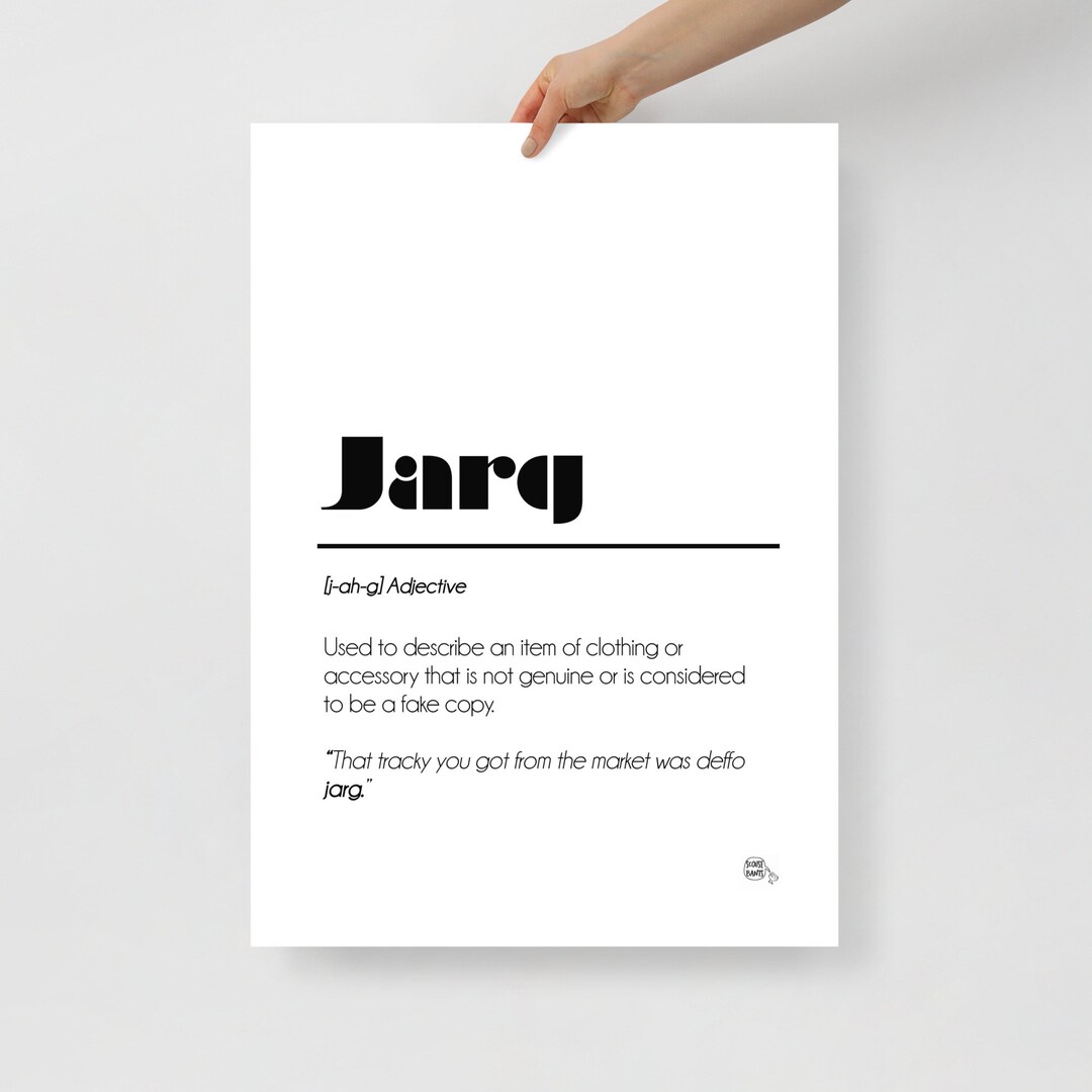 Scouse Word Definition Poster Jarg Etsy
