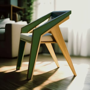 Modern Plywood High Chair Construction Plans - Easy DIY with Minimal Tools