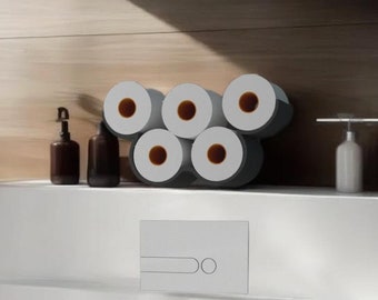Functional and Stylish STL Toilet Paper Holder: Elevate Your Bathroom Decor!