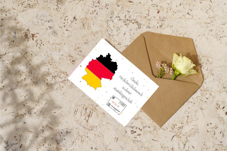 Personalized German Citizenship Card, Immigration Germany Becoming ...