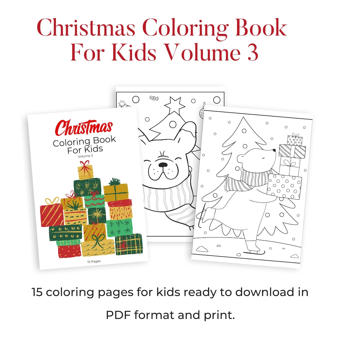 Christmas Coloring Pages Christmas Printables Christmas - Etsy