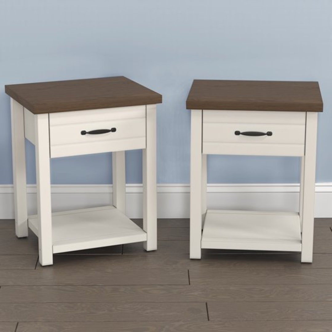 Lancaster Farmhouse Oak Top Nightstand