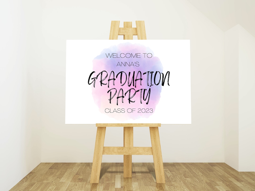Graduation Party Welcome Sign Graduation Welcome Poster - Etsy