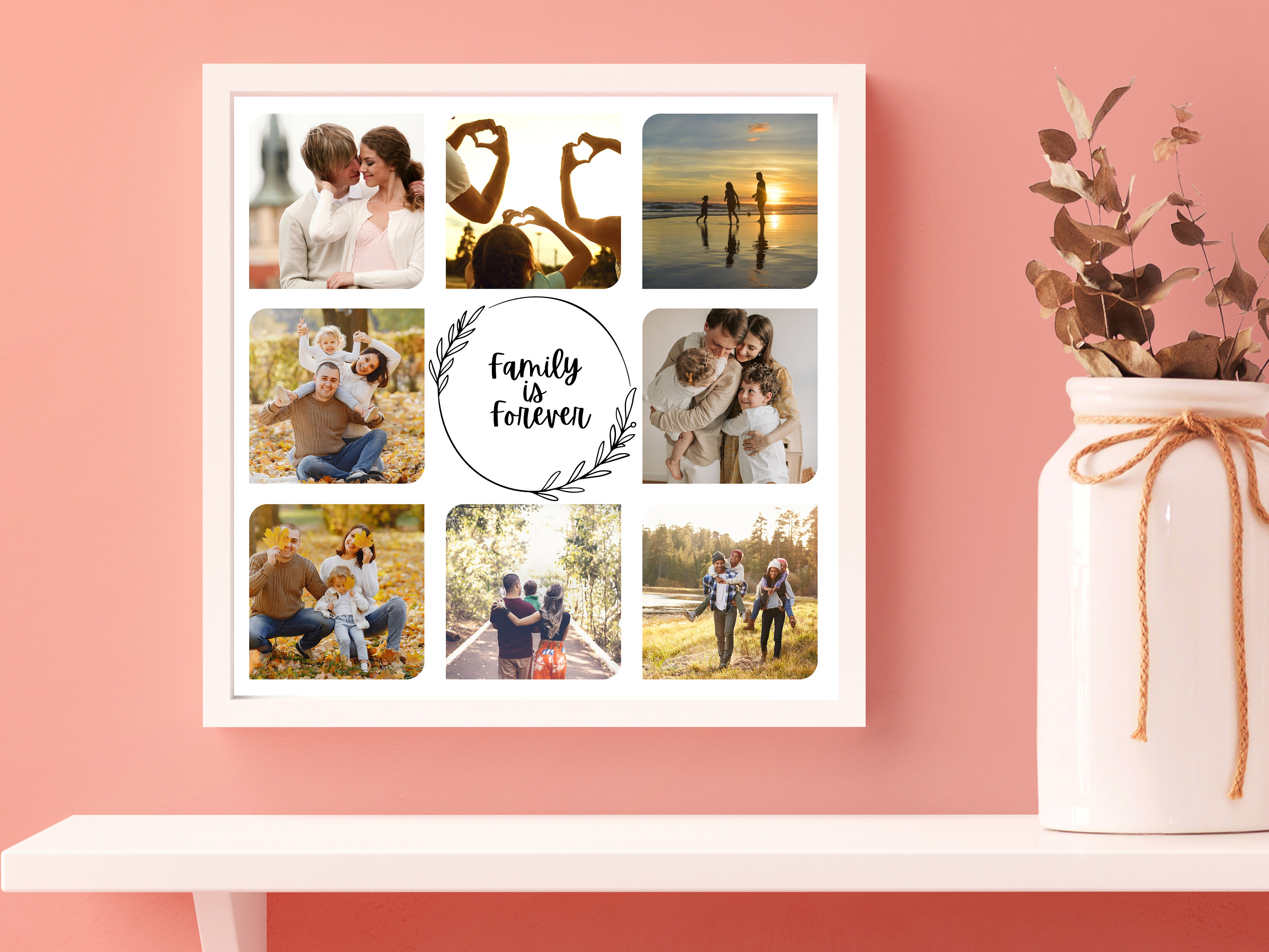 Personalized Family Photo Collage, Custom Template, Canva Personalized ...