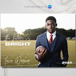 Grad Invite, Graduation Announcement Template, Class of 2023, Graduation Party Invitation, Graduation Card Template, Canva, Digital Download