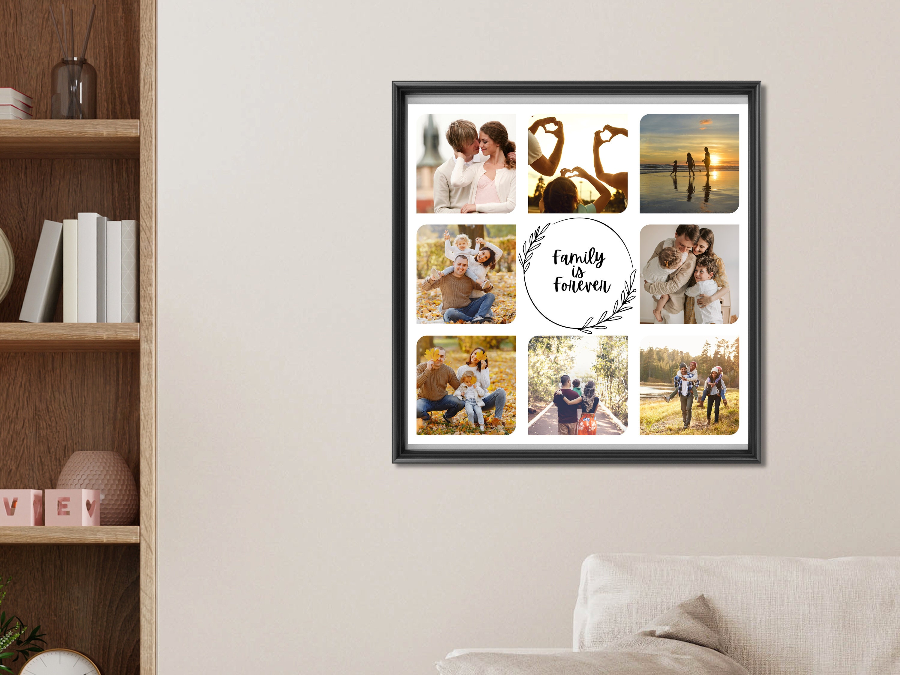 Personalized Family Photo Collage, Custom Template, Canva Personalized ...