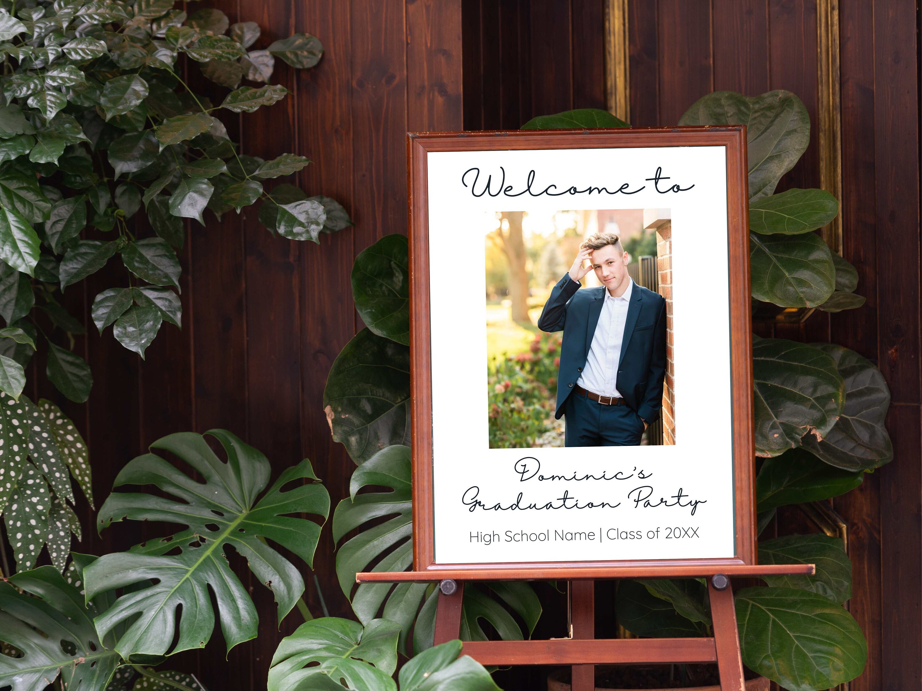 Welcome Sign Grad Party Template Photo Graduation Welcome Etsy Welcome Sign Grad Party Template Photo Graduation Welcome Etsy