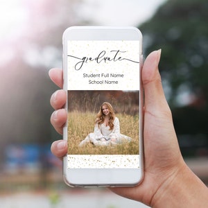 Electronic Invitation, Digital Grad Invite, Birthday eCard, Mobile Phone Invite, Editable Template, Smartphone Template, Text Invite