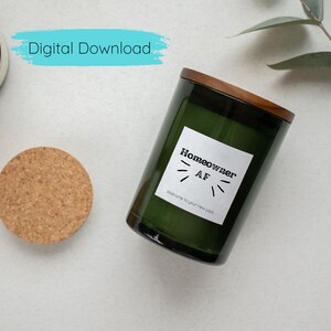 Printable Candle Labels Template, Modern Candle Label Design, Custom Candle Label Template ...