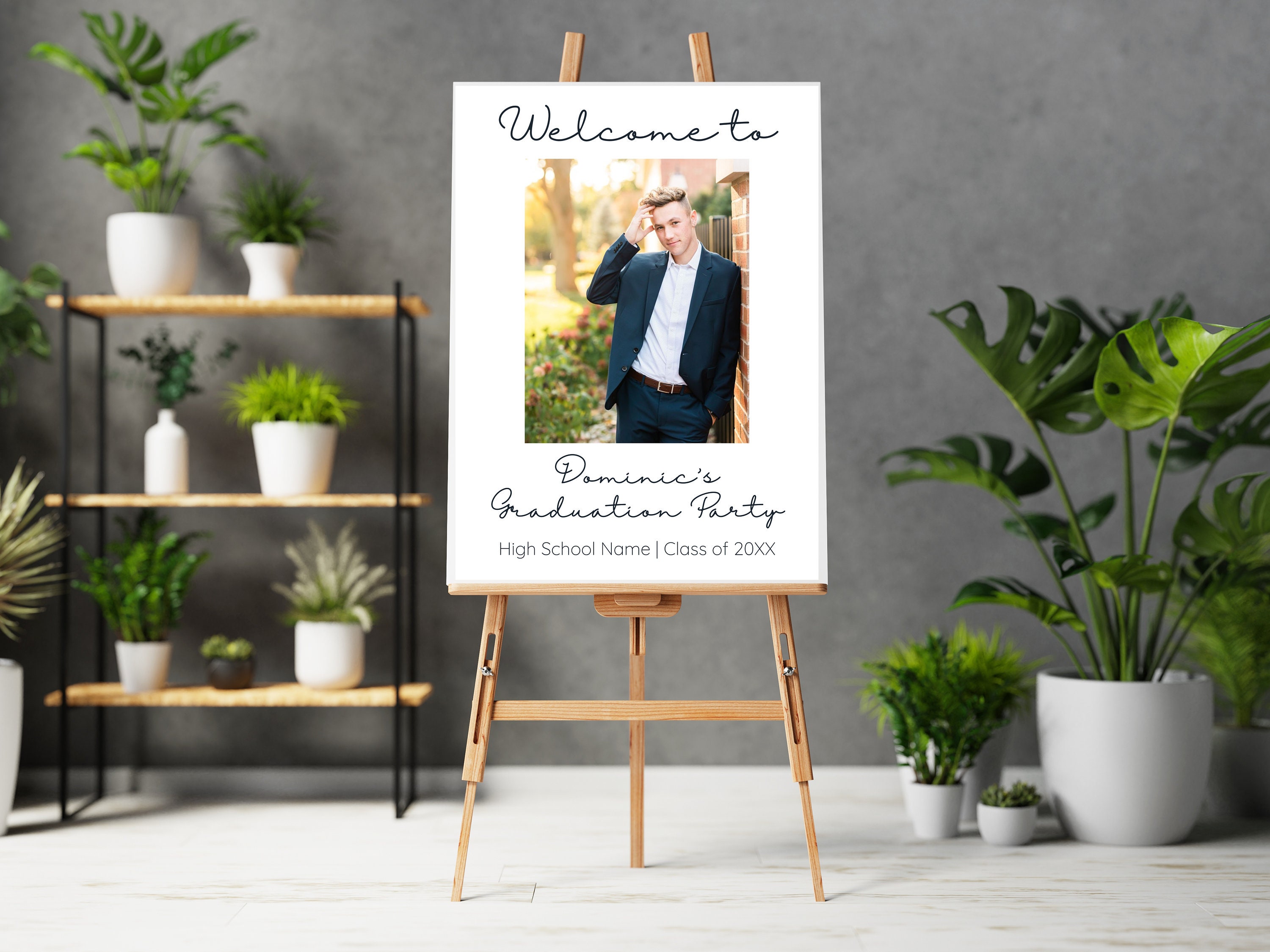 Welcome Sign Grad Party Template Photo Graduation Welcome Etsy Welcome Sign Grad Party Template Photo Graduation Welcome Etsy