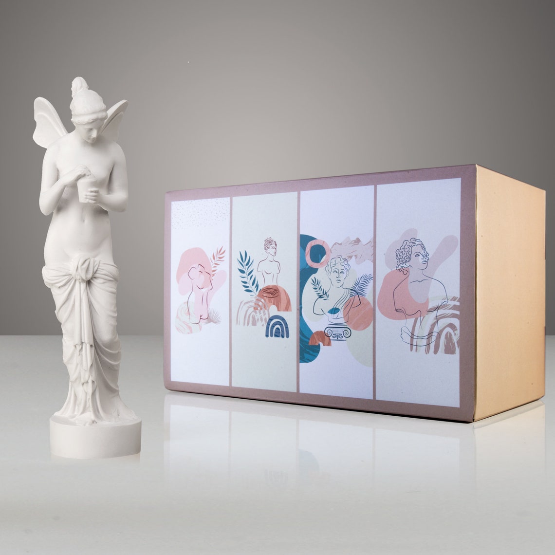 Psyche, the Greek Goddess of Soul Statue With Angel Wings, Roman ...