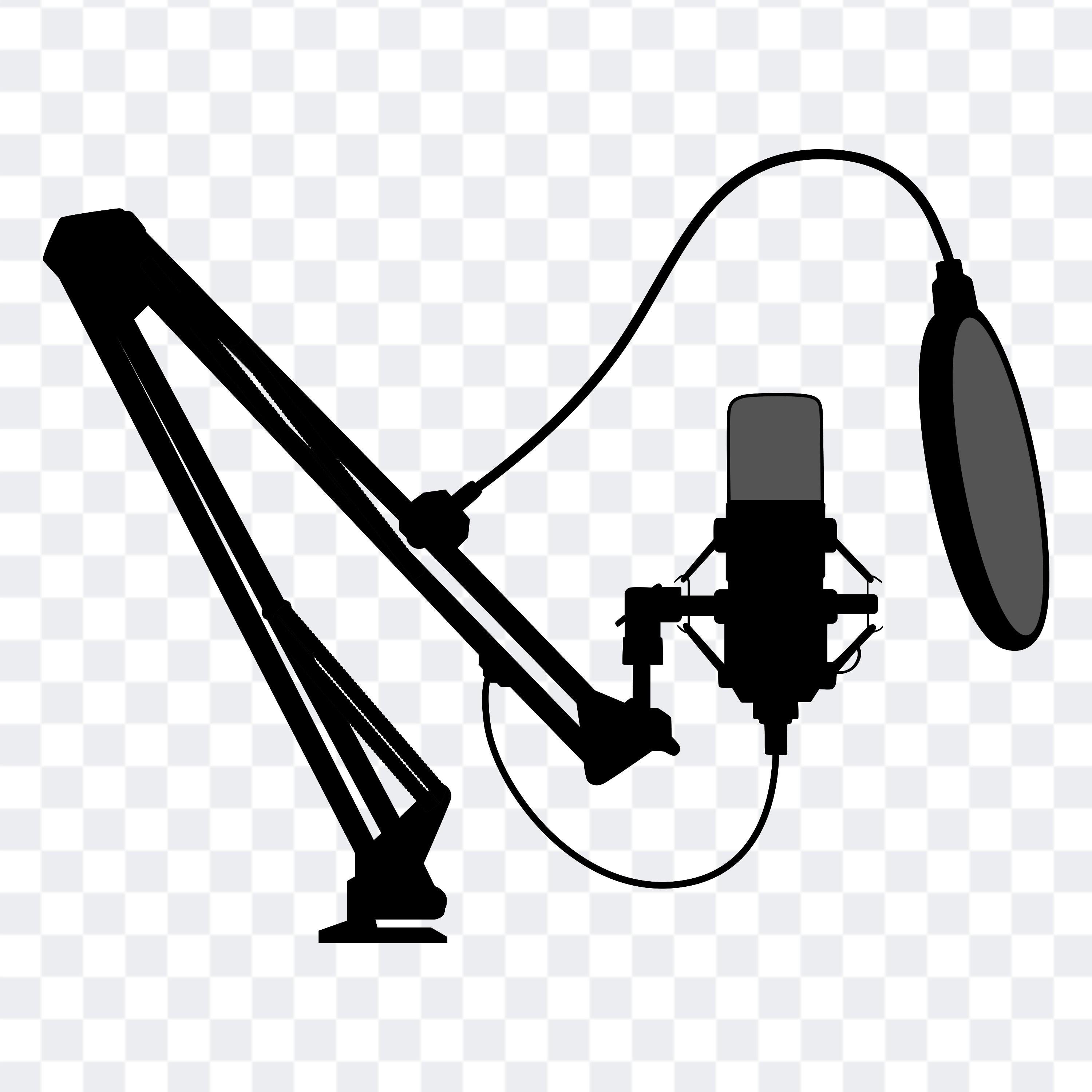 Condenser Svg Condenser Microphone SVG, Condenser Microphone Clipart, Studio ...