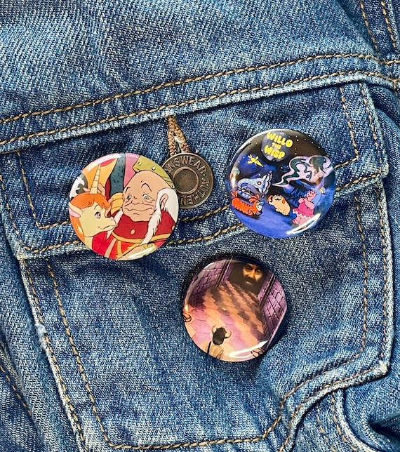 36 Bottoni Spille Anni 80 - Accessori Festa Retrò Per Abiti E Zaini - Foto 6