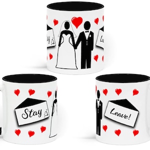 Tazza MAFS Married At First Sight / Stay or Leave / MAFSA / Fan / Programma TV / Regalo / Compleanno / Matrimonio / Esperti / Fidanzamento / Scherzo divertente /