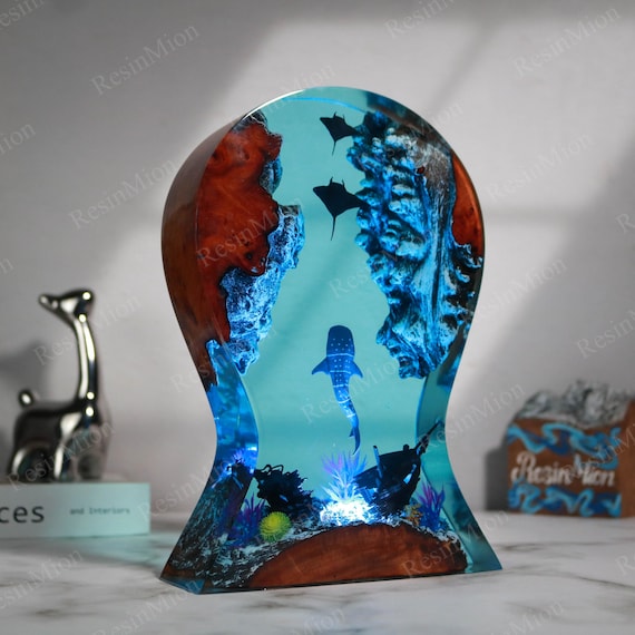 Headphone Stand,Night light,Epoxy Lamp,Resin lamp,Resin Night light,Epoxy Resin Lamp,Table Lamp,Gift for Gamer,Custom Night Light