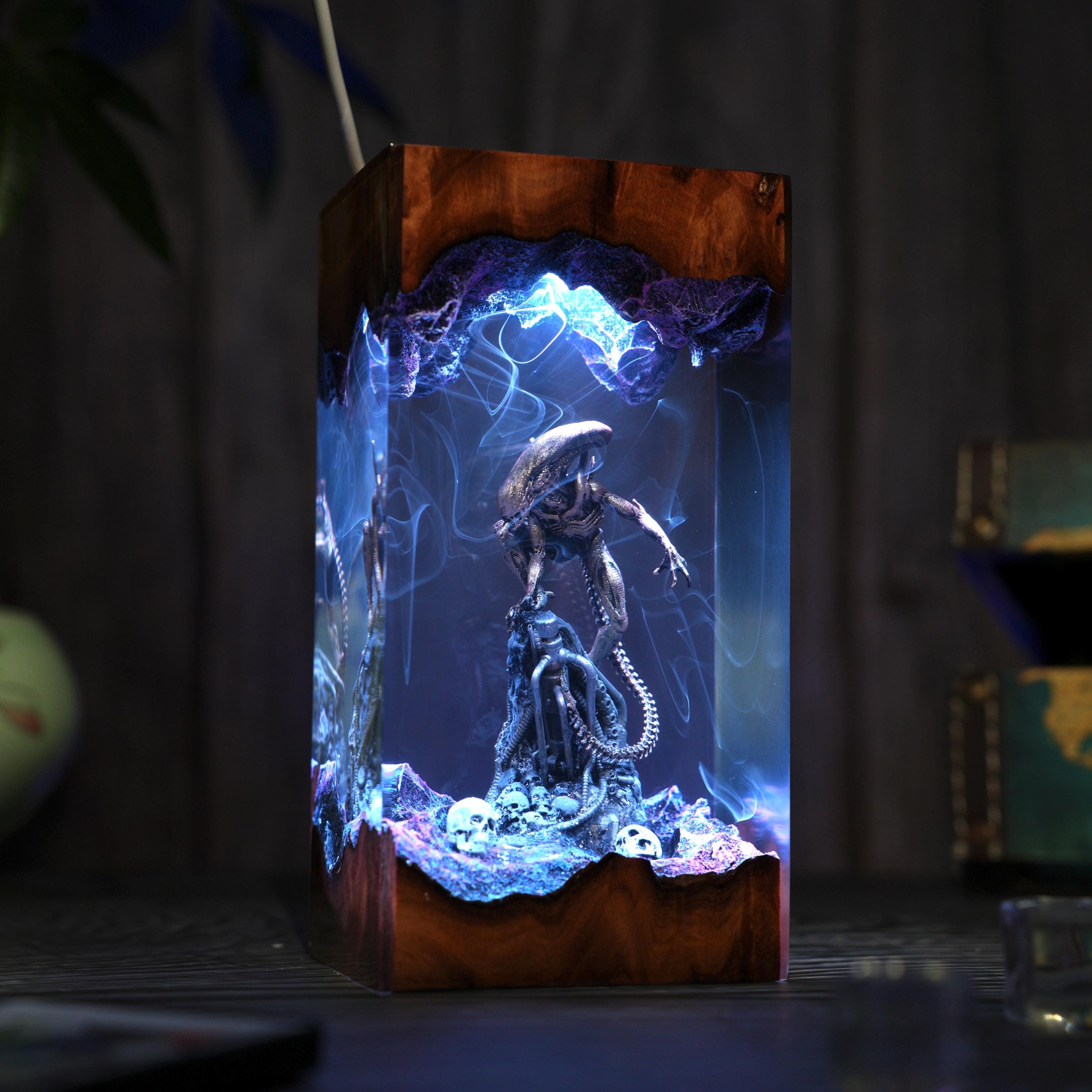 Alien Egg Lamp, Alien Resin Lamp, Custom Sci-fi Lamp, Epoxy Night Light ...