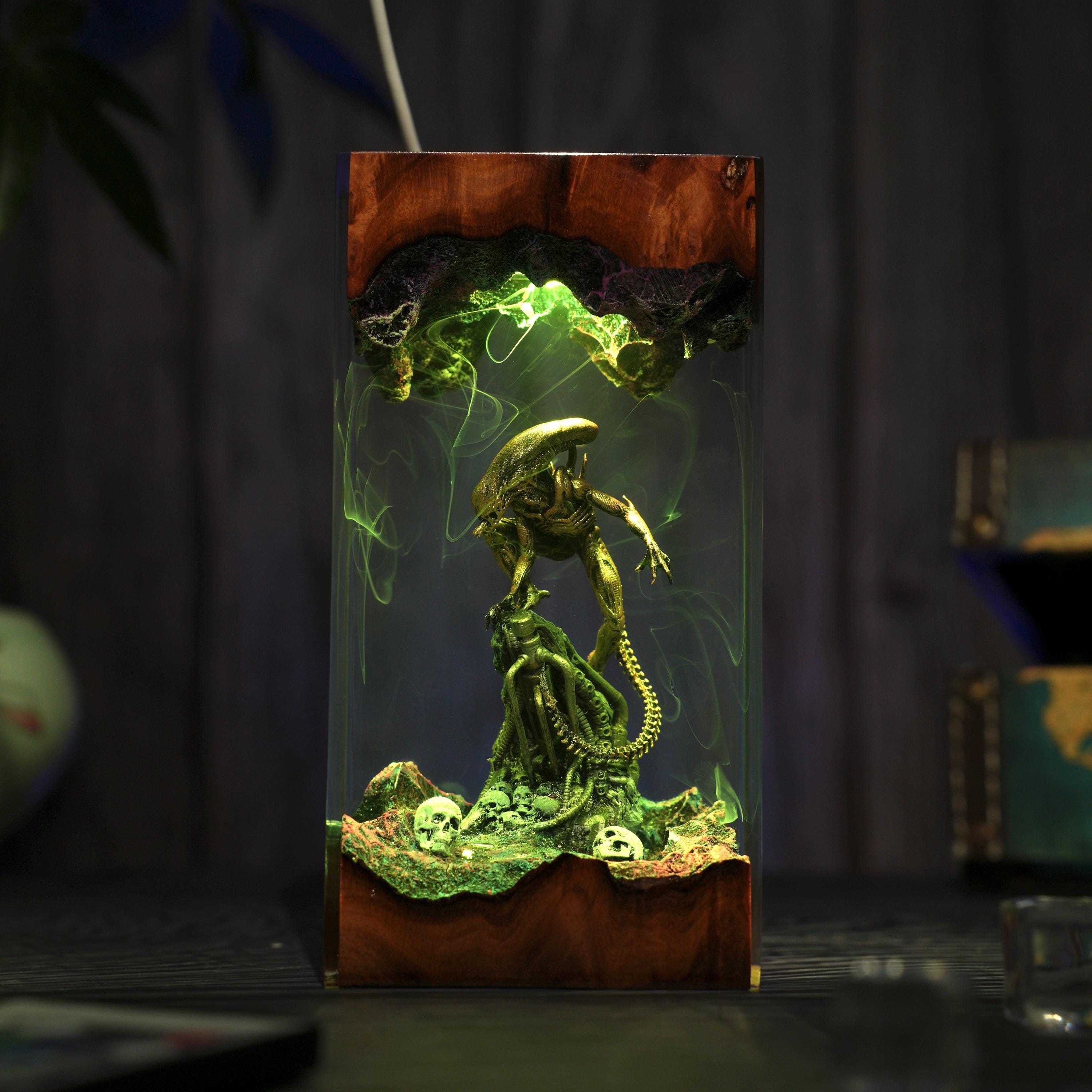 Alien Egg Lamp, Alien Resin Lamp, Custom Sci-fi Lamp, Epoxy Night Light ...