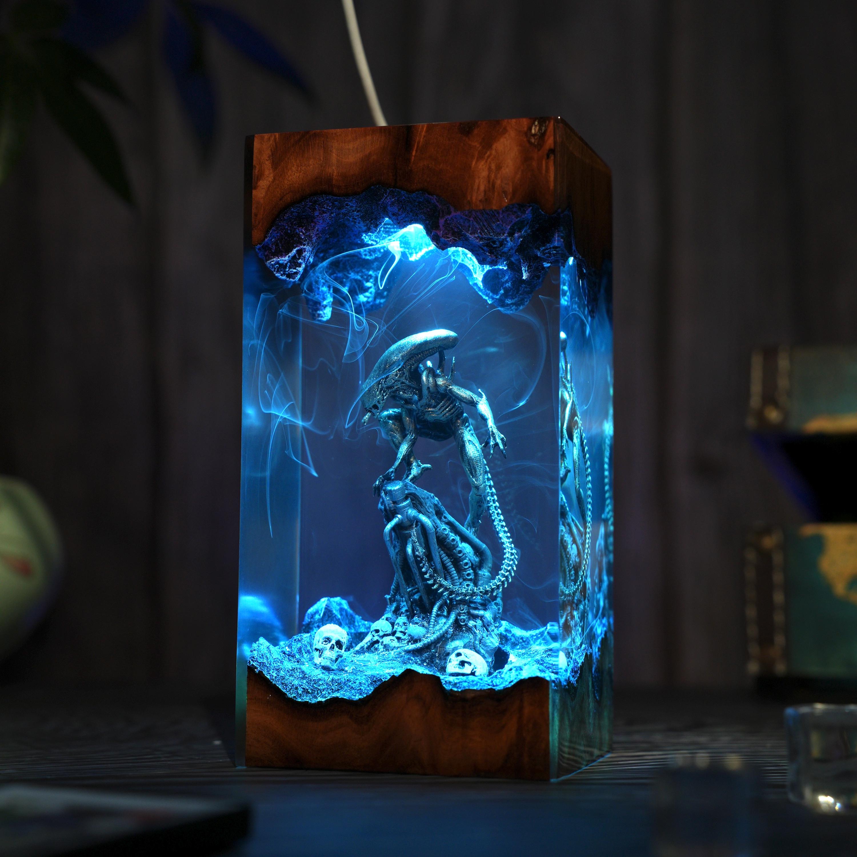 Alien Egg Lamp, Alien Resin Lamp, Custom Sci-fi Lamp, Epoxy Night Light ...