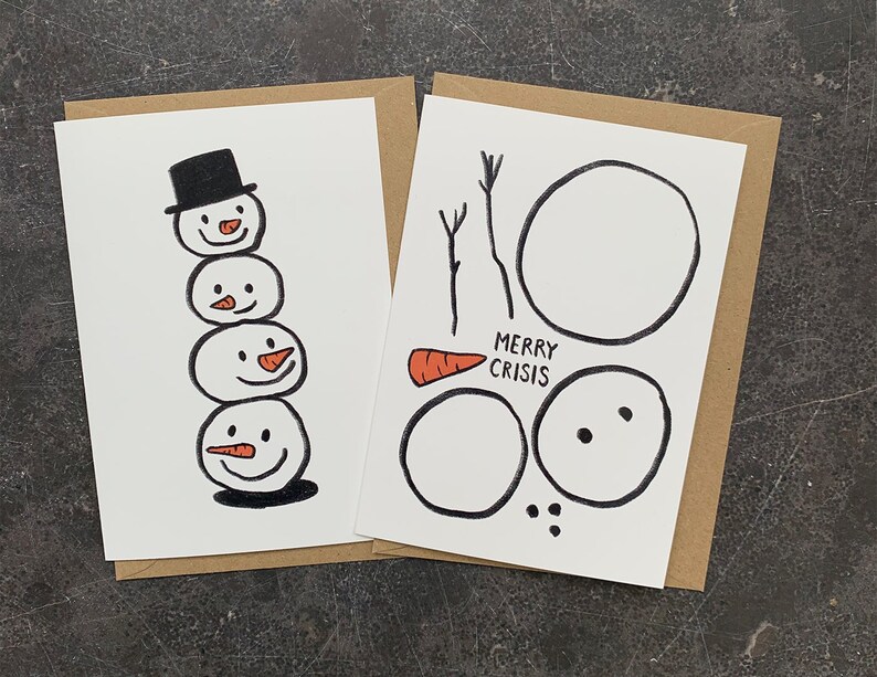 Weihnachtskarten Zusammenstellen Klappkarten mit Umschlag auf nachhaltigem Papier Bild 2