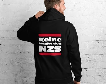 keine Macht den NZS back Unisex Hoodie Kapuzenpulli v1