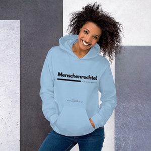 Menschenrechte statt rechte Menschen - Unisex Hoodie Kapuzenpulli