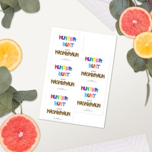 Kunterbunt statt kackbraun - Sticker sheet