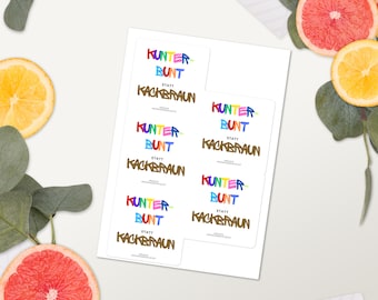 Kunterbunt statt kackbraun - Sticker sheet