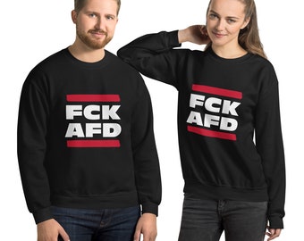 FCK AFD-uniseks sweatshirt voorkant v7
