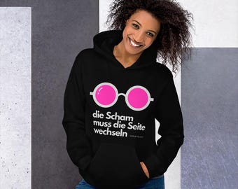 die Scham muss die Seite wechseln Unisex Hoodie Sweatshirt support of Gisele Pelicot v5
