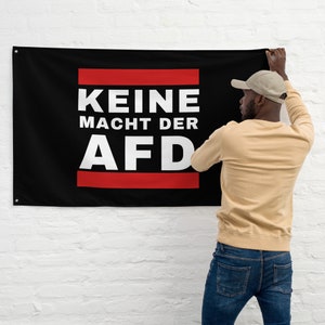 Fahne Flagge Keine Macht der AFD