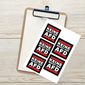 Keine Macht der AFD Sticker sheet