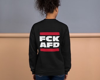 FCK AFD-sweater, uniseks achterkant v6