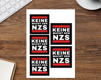 Hoja de pegatinas Keine Macht den NZS