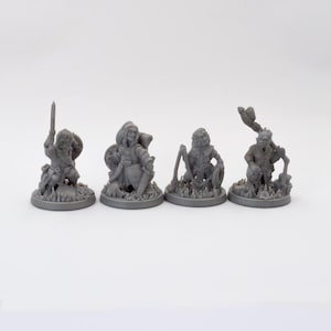 Halbling Miniaturen Set FDM 3D Gedruckt | 22 mm für TTRPGs