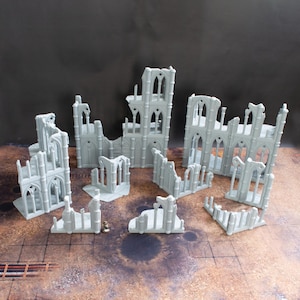 Gotische ruïnes | Landschap/terrein | 3D-geprint | FDM-PLA