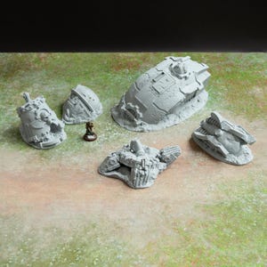 Crashed Titan | Cenário / Terreno | Impressão 3D | FDM PLA