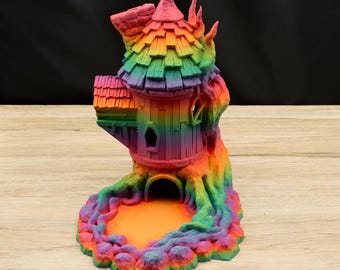 Torre dei dadi della casa delle streghe / Accessorio per gioco di ruolo da tavolo stampato in 3D