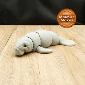 Große graue Seekuh | 3D gedrucktes Gelenk Flexi Modell