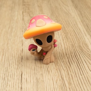 Myconid Mushroom Folk Miniature | 3D Printed D&D Figure for TTRPG Adventures