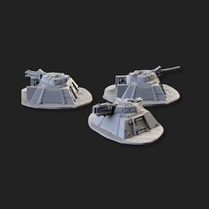 Gewapende bunkers | Landschap/terrein | 3D-geprint | FDM-PLA
