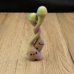 Tall Myconid Mushroom Mini | 3D Printed D&D Miniature – Whimsical Fungal Duo