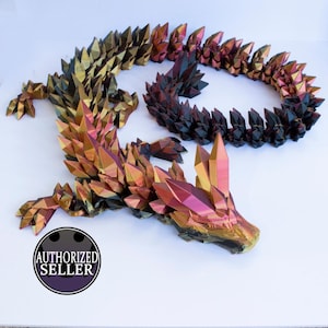 Extra Großer Kristall Drache | 3D gedrucktes Gelenkmodell