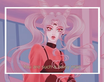 Sailor Moon-Black Lady Print