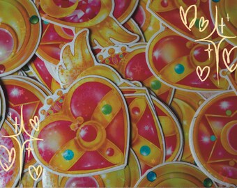 Sailor Moon Brooch Stickers