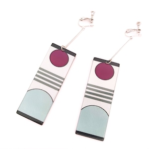 Boucles d'oreilles animation japonisantes pour costume manga cosplay cassette Hanafuda
