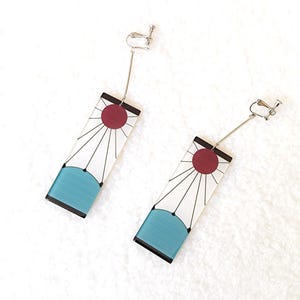 Boucles d'oreilles animation japonisantes pour costume manga cosplay cassette Hanafuda