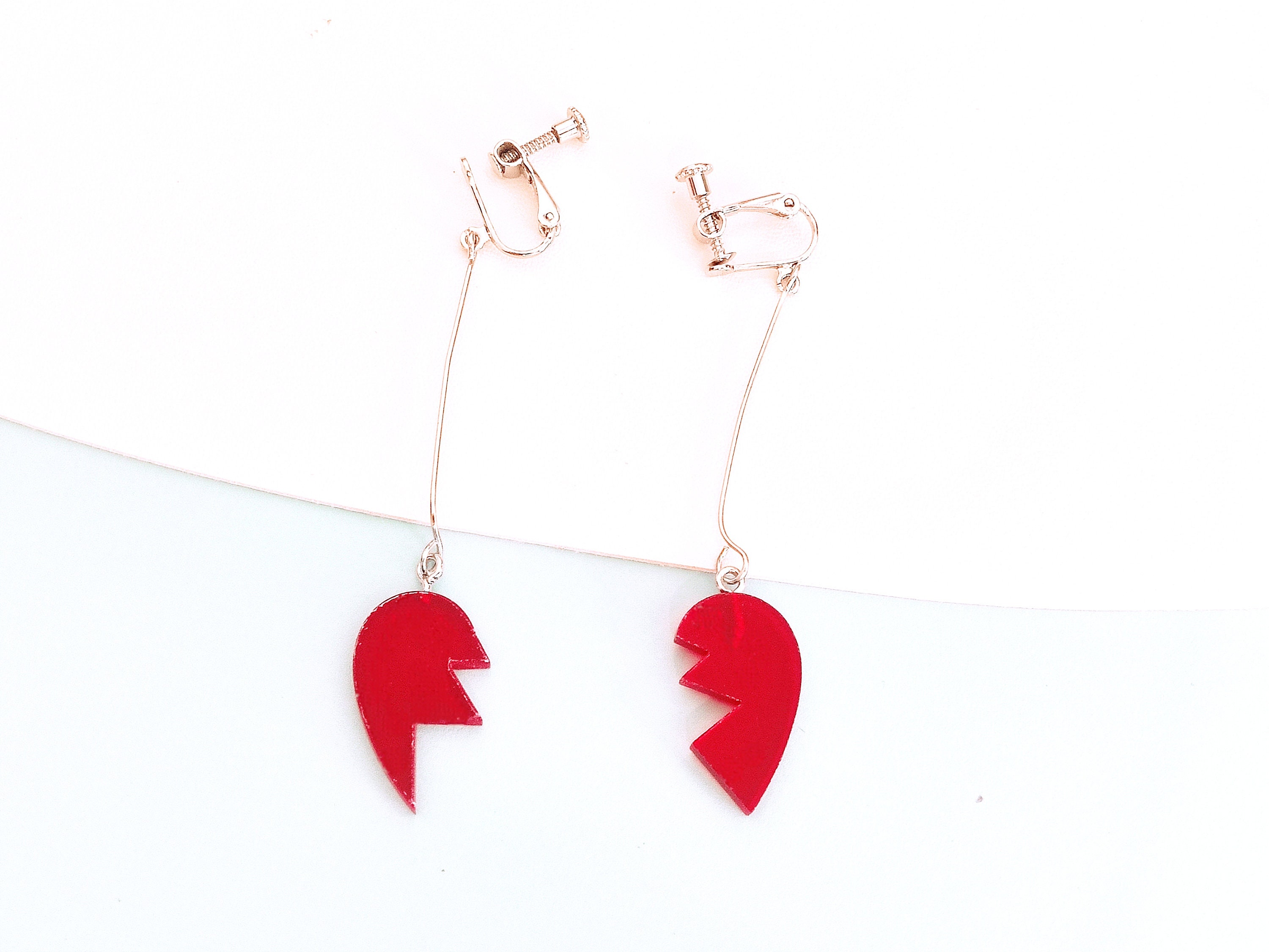 Acrylic Earrings With Clips Japanese Animation JOJO Dangling