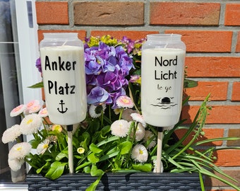 GARTENFACKEL, Kerzen, Geschenkidee, Fackel Terrasse, Maritim, Hochzeit, Grillen, Garten, Windlicht, Mitbringsel