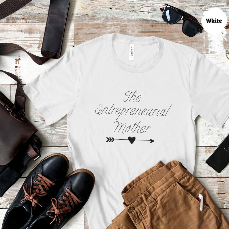 The entrepreneurial mother tshirt gift for business mama tshirt small business owner shirt woman mompreneur tshirt quote mama business tee image 4