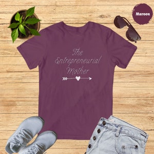 The entrepreneurial mother tshirt gift for business mama tshirt small business owner shirt woman mompreneur tshirt quote mama business tee image 6
